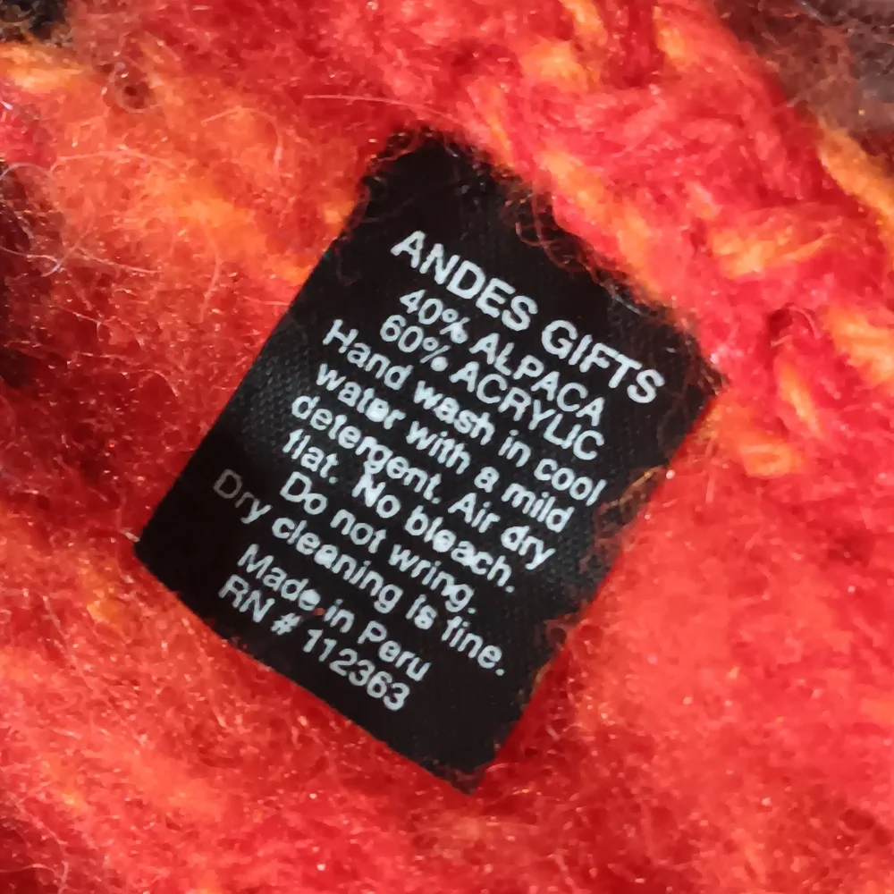 Andes Gifts - Colorblock Alpaca Infinity Scarf - OS